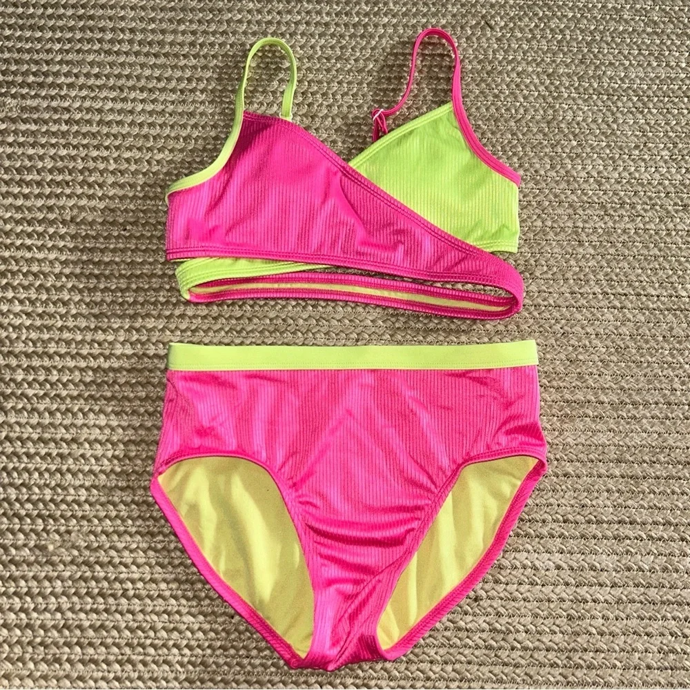 Art Class Pink and Green Kids Swim Set